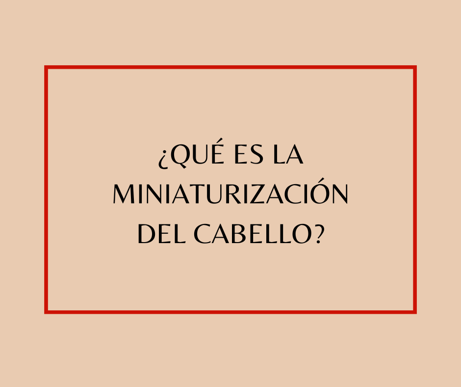 miniaturización del cabello